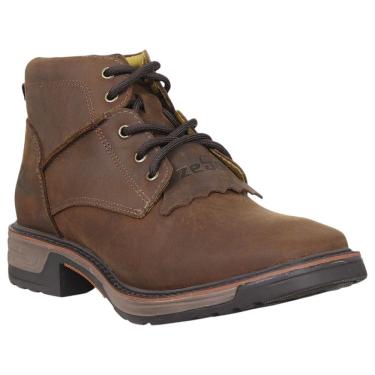 Imagem de Botina Masculina Marrom Bico Quadrado Zebu 37976