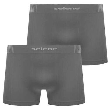 Imagem de Kit 2 Cueca Infantil Selene Sem Costura e Respirável Boxer, Preto e ma