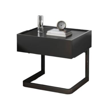 Imagem de Sofá-mesa de cabeceira moderna, armário de cabeceira simples para quarto, prateleira de cabeceira estilo italiano para casa, mesa pequena