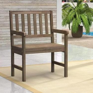 Imagem de Banco de Jardim Rústico 1 Lugar Móveis Meneghetti Siena Móveis Marrom