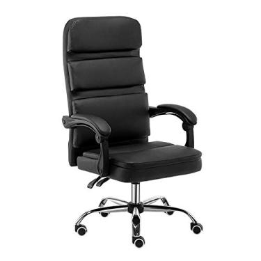 Imagem de Mesa executiva ergonômica de escritório, reclinável, giratória, para jogos, com encosto alto, altura ajustável de 45 a 55 cm