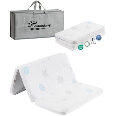 Imagem de Ganondorf 96 x 66 x 3,5 cm, pacote com três dobras, colchão N Play, colchão de espuma viscoelástica dupla face para bebê