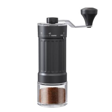 Imagem de Irishom Moedor de café manual 40 configurações de moagem de cerâmica 2.0 portátil para escritório em casa ou acampamento