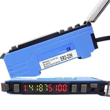 Imagem de 1 amplificador de fibra para sensor digital duplo ER2-22H ER2-22NH ER2-22HP ER2-22HP alta velocidade ER2-22HG (ER2-22NH NPN)