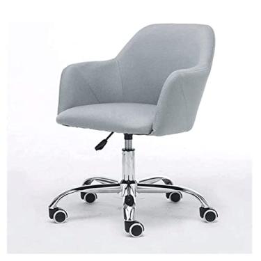 Imagem de Cadeiras de secretária de escritório cadeira de escritório com rodas universais silenciosas cadeira de secretária cadeira de computador com elevação ajustável para estúdio em casa cadeiras executivas