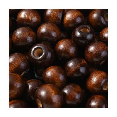 Imagem de Bolinhas De Madeira 15mm Com Furo 50 Unidades DIY - Doce Ternura, Marr