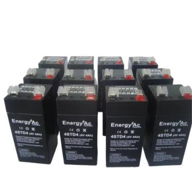 Imagem de KIT 10 Baterias 4v 4ah para Balanças , relogio de pontos e automação. 