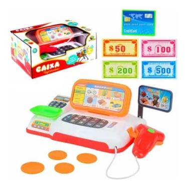 Imagem de Caixa Registradora Infantil Mini Para Aprender Brincando - Art Brink