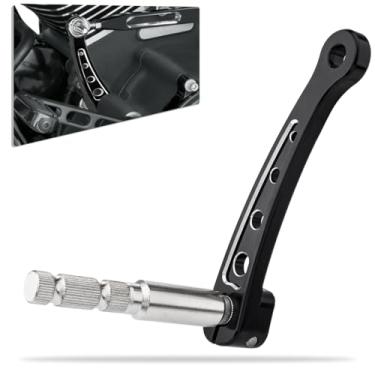 Imagem de HAZAWA Kit de eixo de alavanca de câmbio interno para 1984-2016 Touring Road King Electra Glide Street Glide Substituir para 33709-82A e 33718-82B (Kit preto 2017-2021)