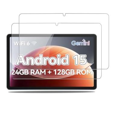 Imagem de NOUKAJU Protetor de tela para tablet Whitedeer C10-WT de 10 polegadas, protetor de filme de vidro temperado, vidro temperado HD, dureza 9h, arranhões, anti-impressão digital para tablet Android