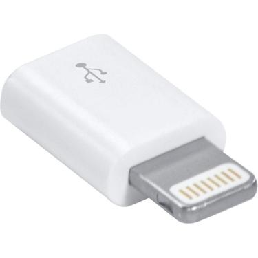 Imagem de Kit 50 Adaptador Micro Usb V8 Para Celular Iphone Lightning