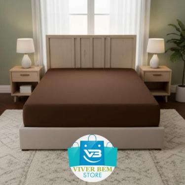 Imagem de Capa Protetor para Colchão com Zíper - Viver Bem Estar, Marrom, Casal 
