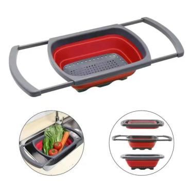 Imagem de 2X Escorredor De Alimentos Macarrão Legumes Frutas Vegetais