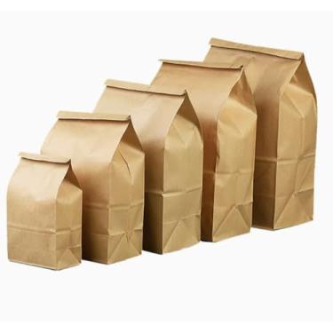 Imagem de Sacos de papel Kraft para entrega, embalagem de 100 unidades, hambúrgueres, burgersSacos de transporte(PP)