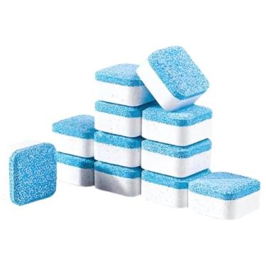 Imagem de Kit 12 Pastilha Tablete Efervescente Higieniza Limpa Tambor Máquina De Lavar Roupa Lavadora Lava e Seca Louça Secadora Limpeza Profunda Antibacteriana Remove Mau Cheiro e Resíduos
