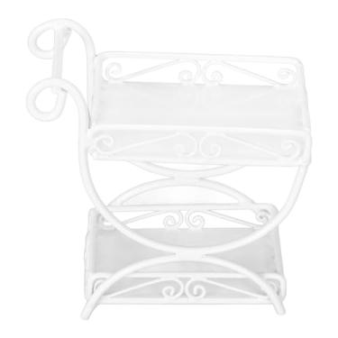 Imagem de TOPINCN 1/12 Carrinho de Jardim Em Miniatura, Casa de Bonecas de Metal, Carrinho de Flores, Acessórios para Casa de Bonecas, Coleção Em Miniatura, Móveis para Casa de Bonecas (Branca)