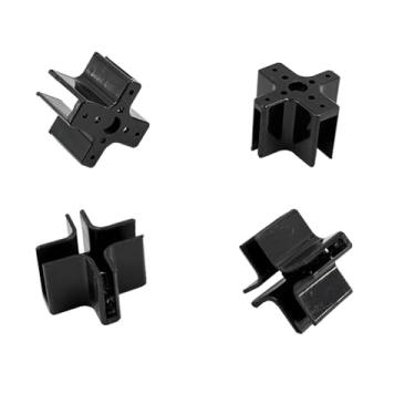 Imagem de 10PCS RC Airplane Plastic Motor Mount Cross Brushless Motor Mount Base for RC Airplane Plane Helicopter 22 Series Motor Mount Part (Black)