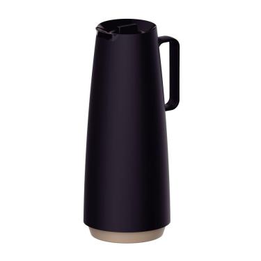 Imagem de Bule Garrafa Térmica Exata Em Plástico Com Ampola De Vidro 1 L Preto - Tramontina 61636103