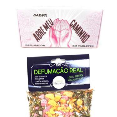 Imagem de Defumador Espiritual Abre Meu Caminho Tablete Defumação Limpeza Proteç