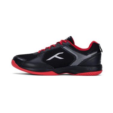 Imagem de HUNDRED Sapatos de badminton profissionais da Court Star sem marcação para homens, black red, 45 EU