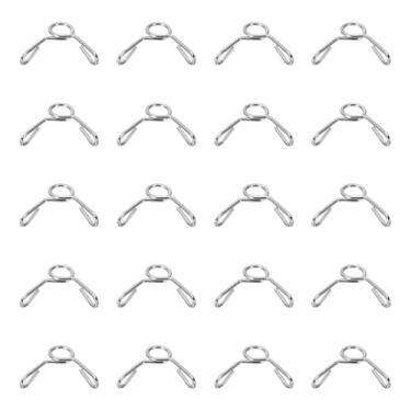 Imagem de HARFINGTON Clipes de mangueira de linha de combustível 20 peças 4 mm ID 4,8 mm OD 304 tubos de aço inoxidável clipes de mola para mangueira de ar, tubo de água, motocicleta, scooter, quadriciclo