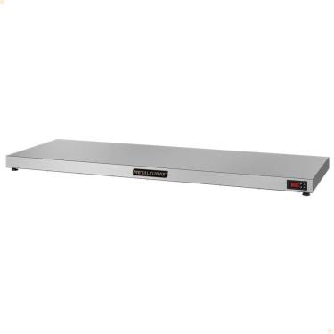 Imagem de Mesa Quente Pista Aquecida Aço Inox Metalcubas Temperatura Regulável 120x45cm PAM 1300 220V
