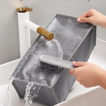 Imagem de Kit 2 Organizador de Gavetas Estojo com 6 Divisorias Para Guarda Roupas Portatil Dobravel Roupas Intimas e Objetos