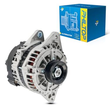 Imagem de PHILTOP Alternador compatível com 2001-2002 Elan-tra 2000-2002 Ac-cent, alternador de 80 Amp Substituir 13839N 13839 138398 3730022600 3921022115 4A0121251A 9031777 015 TAG 000A39101
