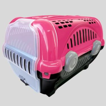 Imagem de Caixas De Transporte Para Animais De EstimaçãO - Adequadas Para CãEs, Gatos E PáSsaros(ROSA,(Nº3) C60 X L40 X A36,5)