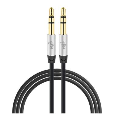 Imagem de Cabo Auxiliar P2 X P2 Áudio Estéreo 1m Elg P3510 Banhado Ouro