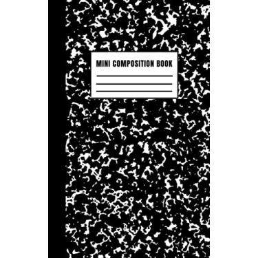 Imagem de Mini Composition Book: Black Marble, 5 X 8, Graph Paper 4 X 4, Journal Notebook, Use for School, Work, Ideas, Science, Math