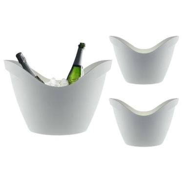 Imagem de Champanheira 8l Kit 3pçs Acrílico Resistente Várias Cores - NEOPLAS, B