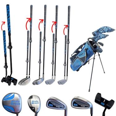 Imagem de Tacos de golfe infantis RightSize Junior Pro Series da Birdie Streak, tacos de golfe de comprimento ajustável para idades de 5 a 12 anos