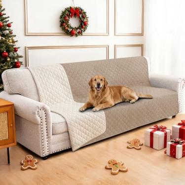 Imagem de CYCMACO Capas de sofá impermeáveis para animais de estimação, capa de cama de cachorro impermeável, cobertores macios antiderrapantes para cães, lavável, cobertor para cães grandes e gatos (168 x 203