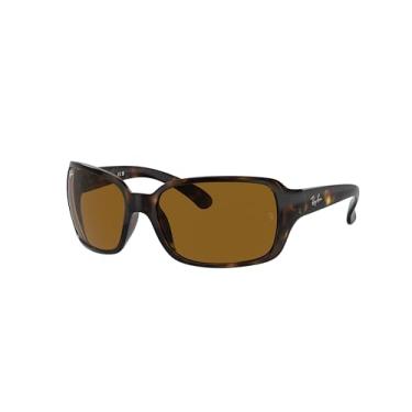 Imagem de Ray-Ban Pacote de óculos de sol RB4068: RB 4068 RB4068 642/33 Havana Brown 60 mm e kit de limpeza de óculos