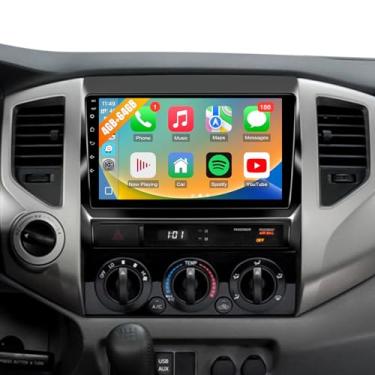 Imagem de Leadfan 4G + 64G Android 13 estéreo para carro Toyota Tacoma 2005 a 2015 rádio com carplay sem fio Android Auto, tela sensível ao toque de 9 polegadas para unidade principal Tacoma/GPS/FM RDS/EQ/DSP