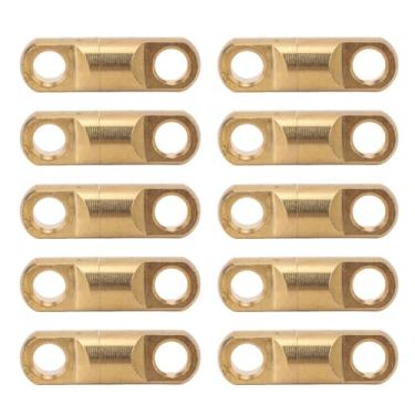 Imagem de Brrnoo 10 Peças de Gancho Giratório de Extremidade Dupla, Conector de Chaveiro Giratório de Latão Com Acabamento Galvanizado para Bolsas de Roupas, Rede de Pesca, Artesanato Faça você