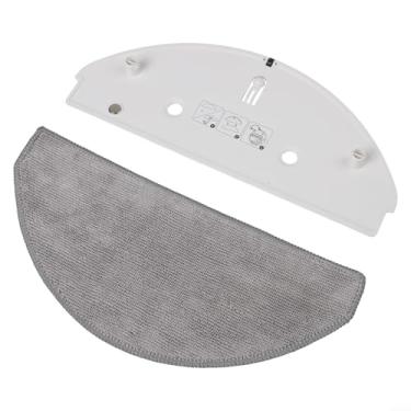Imagem de Kit de suporte de esfregão a vácuo compatível com Roomba para aspirador de pó robô Combo RVG-Y1 Y0112 Y0140 Y0110, inclui pano de microfibra para melhorar o desempenho de limpeza do piso