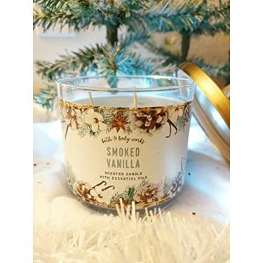 Imagem de Bath & Body Works Vela perfumada de baunilha com 3 pavios 411 g