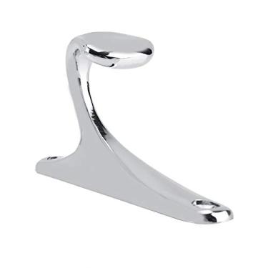 Imagem de GLOGLOW Gancho Preto Fosco, Gancho de Casaco Moderno para Toalhas e Roupas, Armário de Vestiário de Banheiro, de Parede de Liga de Zinco de 3,35x1,77x0,83 Polegadas, Nan (cromo brilhante)