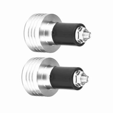 Imagem de Mingzhe Plugue Universal de Alumínio para Guidão de Motocicleta, Antiferrugem, Anticorrosão, para Com Guidão de 22mm (Prata)