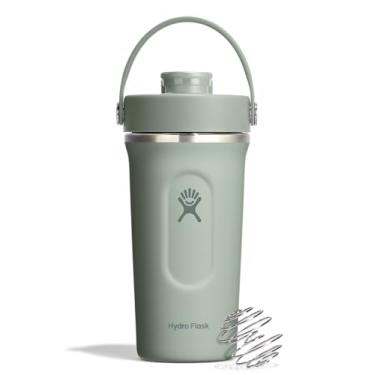Imagem de Hydro Flask Garrafa coqueteleira – Garrafa térmica de academia de aço inoxidável para pré-treino e proteína, 680 g, verde agave