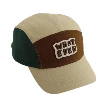 Imagem de Boné De Algodão Para Crianças Com Bordado De Letras E Proteção Solar, 