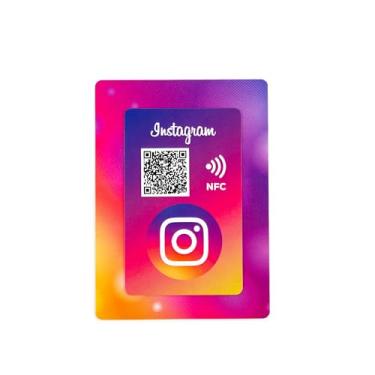 Imagem de Cartão de seguimento de avaliações e redes sociais – NFC e QR sem contato – Cartão digital Smart Tap para Google, Tripadvisor e redes sociais (Instagram, TikTok, Facebook) (cartão de seguimento do