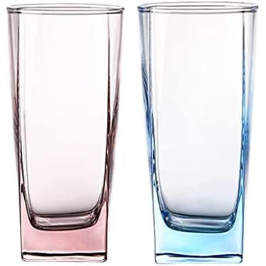 Imagem de Conjunto De Acessórios De Banheiro Vitrais Transparentes 1 Par De Copos De Banheiro Para Casais Copos Adequados Para Homestay Hotel Home Etc,6,7x6,7x14cm