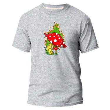 Imagem de  Camiseta Basica Algodão Premium Estampa Digital Cogumelo  - Pavesi, C