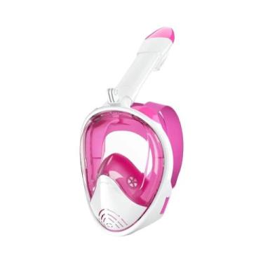 Imagem de Máscara De Snorkel Para Adultos Com Visão Panorâmica Em Silicone, Másc
