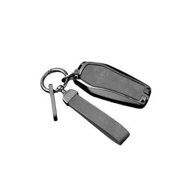 Imagem de Capa de chave remota de carro de liga compatível com BYD Atto 3 Han EV Dolphin Lied Tang Dm Qin PLUS Song Pro MAX Yuan Protetor Chaveiro(B 2-2 Dark Grey)