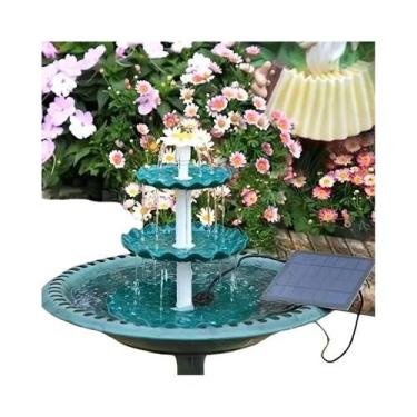 Imagem de Fonte De Água Para Pássaros Solar Desmontável Decoração De Jardim Ao A