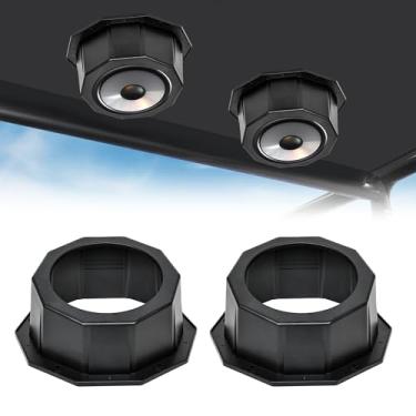 Imagem de West-xingzhe 2 unidades de alto-falantes angulares de 16,5 cm, caixa universal de montagem em superfície com juntas, design à prova d'água e à prova de poeira para UTV, Polaris RZR, Can Am X3, RV